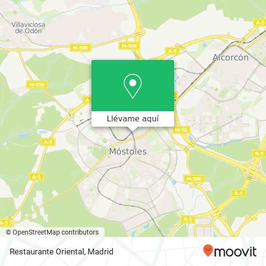 Mapa Restaurante Oriental, Paseo de Goya, 14 28932 Móstoles