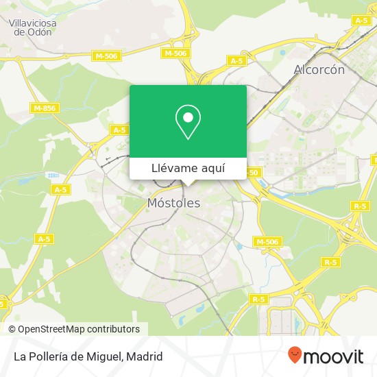 Mapa La Pollería de Miguel, Avenida Constitución 28931 Móstoles