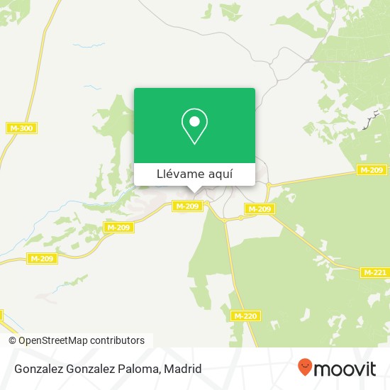 Mapa Gonzalez Gonzalez Paloma, Calle Vilches, 62 28510 Campo Real