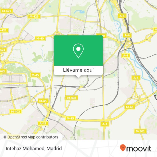 Mapa Intehaz Mohamed, Calle de Parvillas Altas, 4 28021 San Andrés Madrid