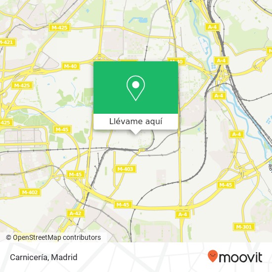 Mapa Carnicería, Calle de Parvillas Altas, 11 28021 San Andrés Madrid