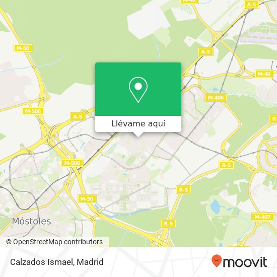 Mapa Calzados Ismael, Calle Virgen de Icíar, 12 28921 Alcorcón