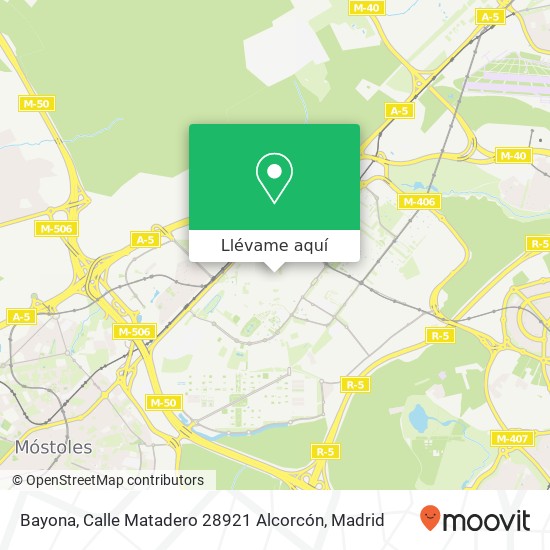 Mapa Bayona, Calle Matadero 28921 Alcorcón