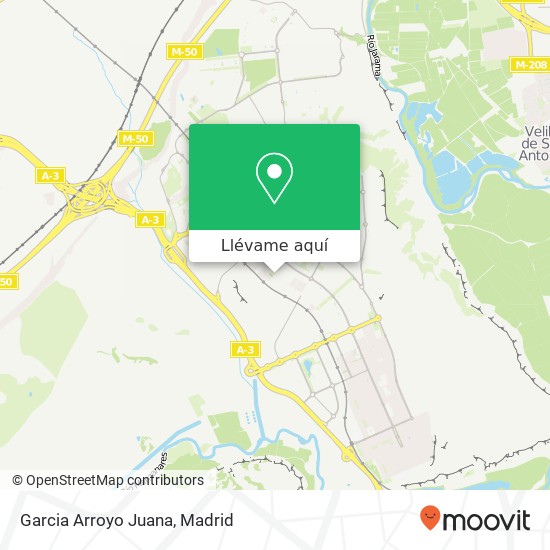 Mapa Garcia Arroyo Juana, Calle Mario Vargas Llosa, 2 28522 La Partija-Santa Mónica Rivas-Vaciamadrid