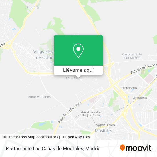 Mapa Restaurante Las Cañas de Mostoles