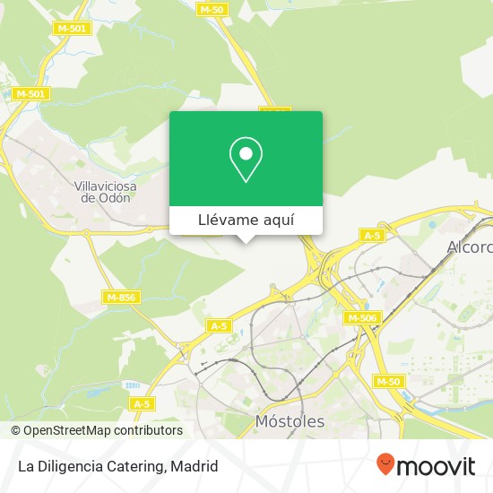 Mapa La Diligencia Catering, Calle Puerto Cotos, 3 28935 Las Nieves-El Lucero Móstoles