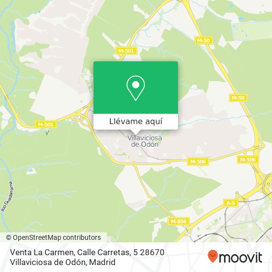 Mapa Venta La Carmen, Calle Carretas, 5 28670 Villaviciosa de Odón