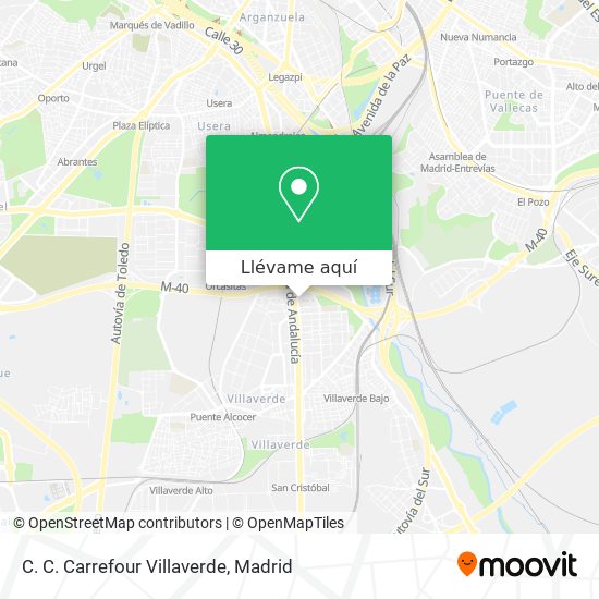 Mapa C. C. Carrefour Villaverde