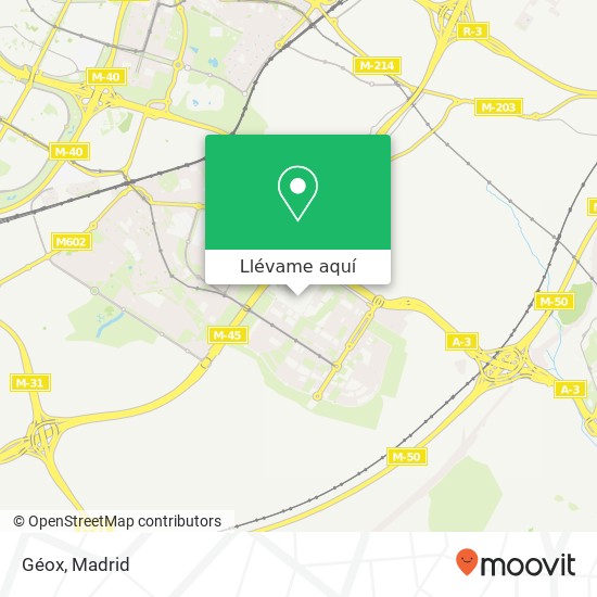 Mapa Géox, 28051 Casco Histórico de Vallecas Madrid