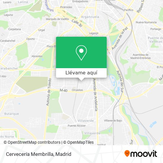 Mapa Cervecería Membrilla