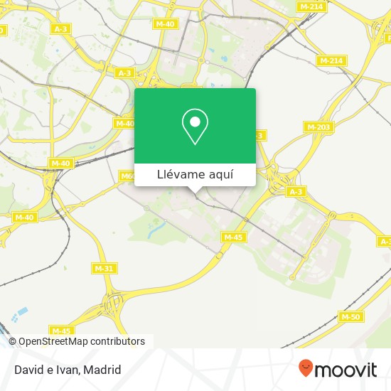 Mapa David e Ivan, Calle del Congosto, 39 28031 Casco Histórico de Vallecas Madrid
