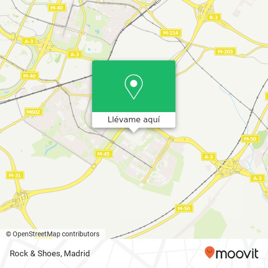 Mapa Rock & Shoes, 28051 Casco Histórico de Vallecas Madrid