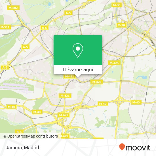 Mapa Jarama, Calle de Albox, 1 28025 Puerta Bonita Madrid