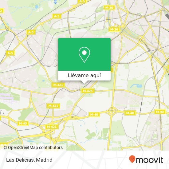 Mapa Las Delicias, Calle de Anciu, 6 28025 Puerta Bonita Madrid