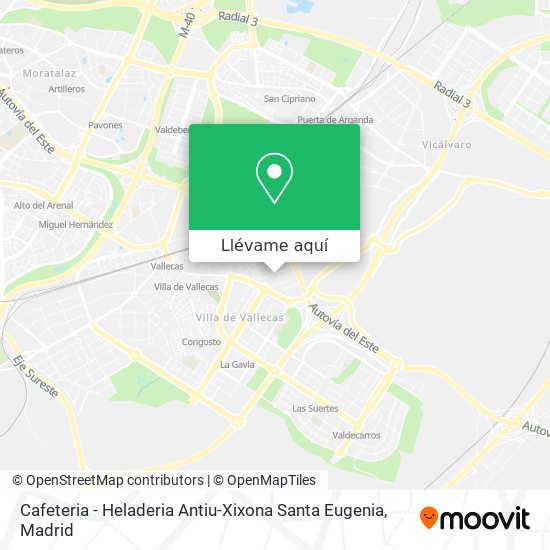 Mapa Cafeteria - Heladeria Antiu-Xixona Santa Eugenia