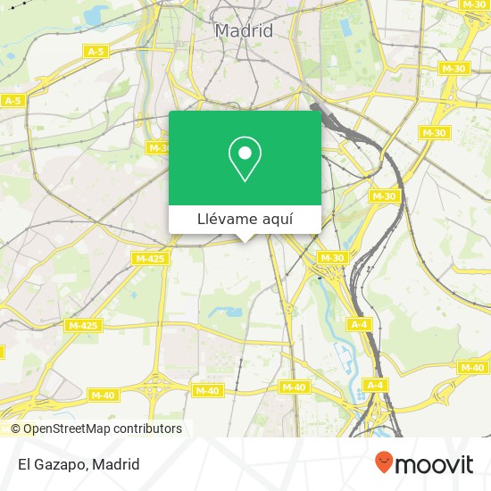 Mapa El Gazapo, Calle de la Pilarica, 34 28026 Almendrales Madrid