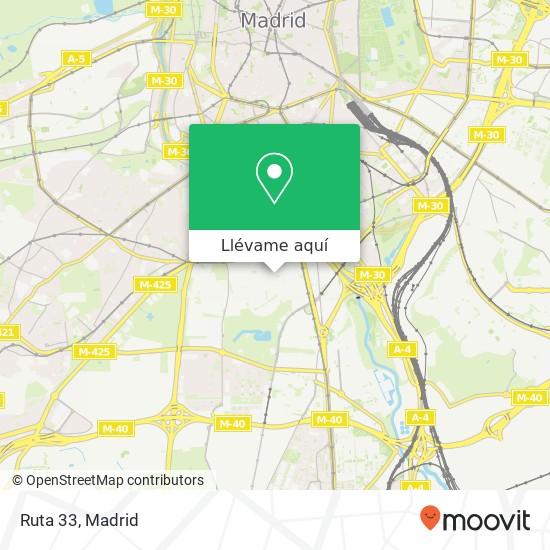 Mapa Ruta 33, Calle de Dolores Barranco, 3 28026 Almendrales Madrid