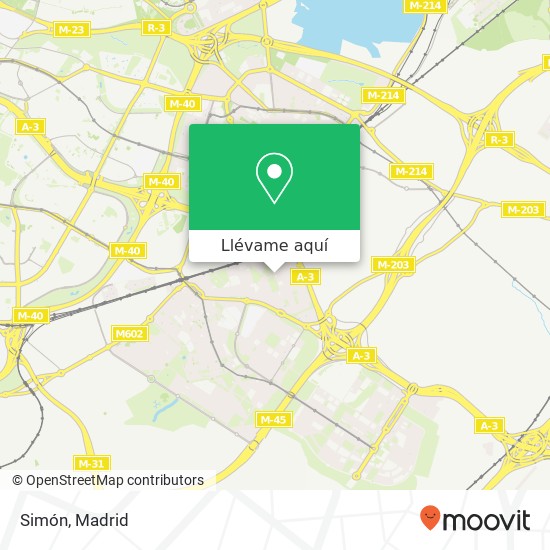 Mapa Simón, Calle de Puentelarra, 11 28031 Santa Eugenia Madrid