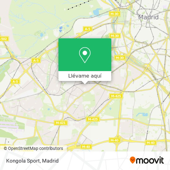 Mapa Kongola Sport