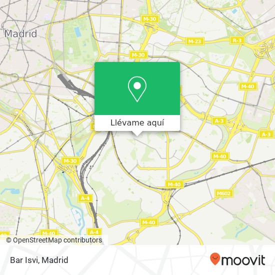 Mapa Bar Isvi, Calle de Carlos Martín Álvarez, 34 28018 Madrid