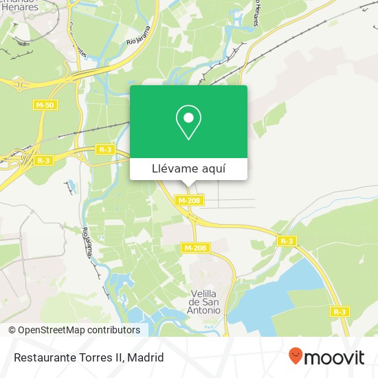 Mapa Restaurante Torres II, Calle Henares, 5 28840 Mejorada del Campo