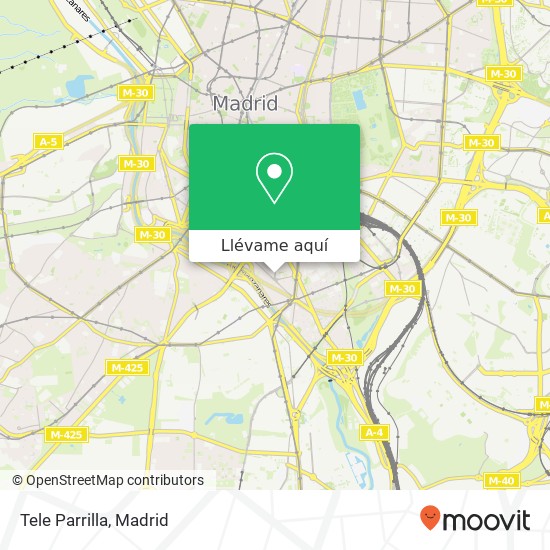 Mapa Tele Parrilla, Calle de Jaime El Conquistador, 31 28045 Chopera Madrid