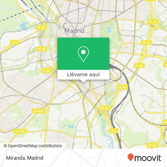 Mapa Miranda, Plaza del General Maroto, 1 28045 Chopera Madrid