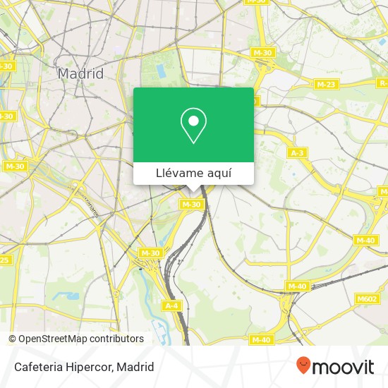 Mapa Cafeteria Hipercor, Calle de la Retama 28045 Atocha Madrid