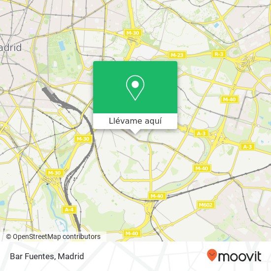 Mapa Bar Fuentes, Calle Josefa Díaz, 9 28038 Numancia Madrid