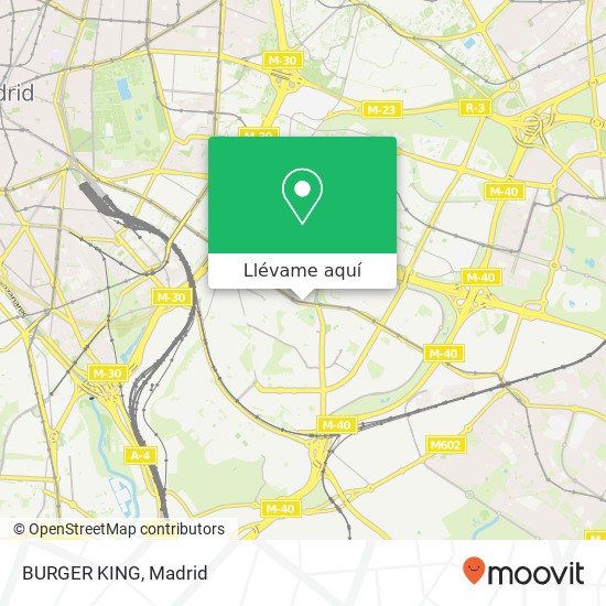 Mapa BURGER KING, Avenida de la Albufera, 153 28038 Numancia Madrid
