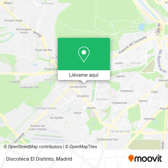 Mapa Discoteca El Distinto