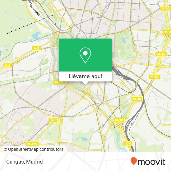 Mapa Cangas, Calle de Arganda, 44 28005 Acacias Madrid