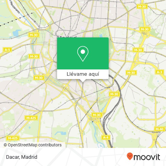 Mapa Dacar, Paseo de las Delicias, 71 28045 Delicias Madrid