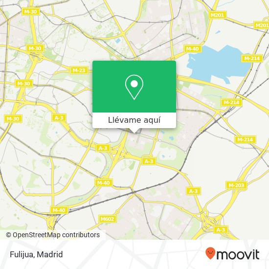 Mapa Fulijua, Bulevar de José Prat, 12 28032 Casco Histórico de Vicálvaro Madrid