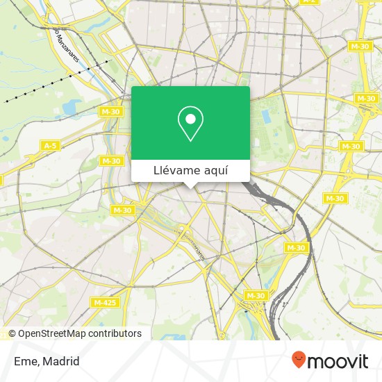 Mapa Eme, Calle de Moratines, 11 28005 Acacias Madrid