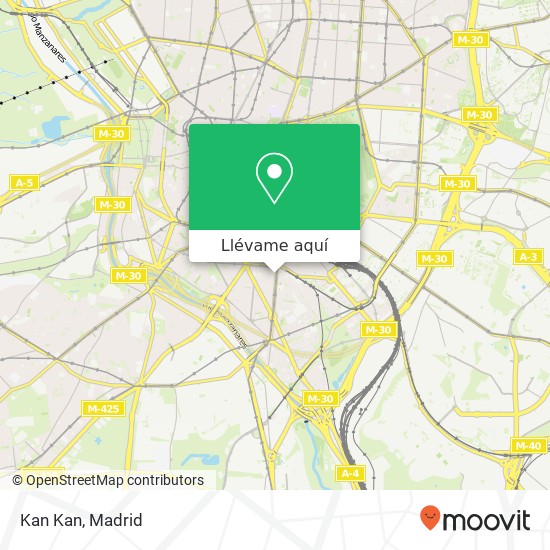 Mapa Kan Kan, Paseo de las Delicias, 64 28045 Delicias Madrid