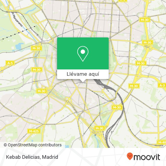 Mapa Kebab Delicias, Calle de la Batalla del Salado, 12 28045 Palos de Moguer Madrid