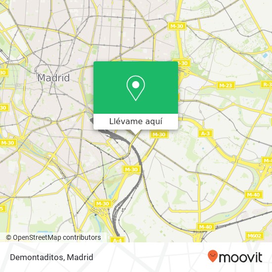 Mapa Demontaditos, Calle del Doctor Esquerdo 28007 Madrid