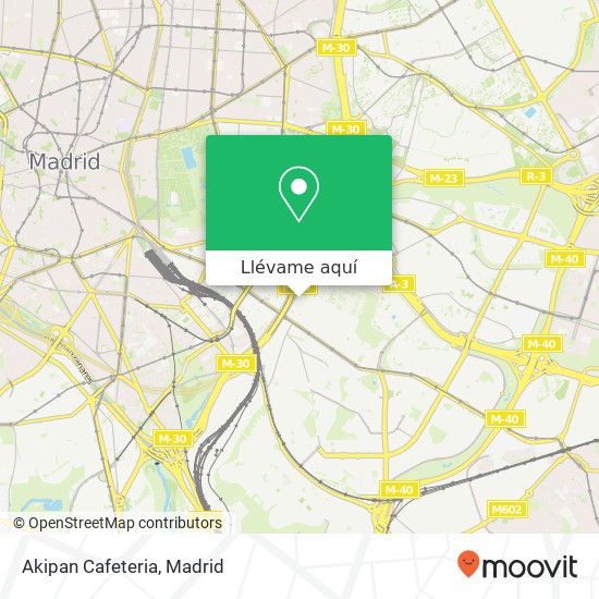 Mapa Akipan Cafeteria, Avenida de Peña Prieta, 30 28038 Numancia Madrid