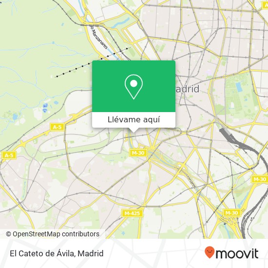 Mapa El Cateto de Ávila, Calle de San Alejandro, 4 28005 Madrid