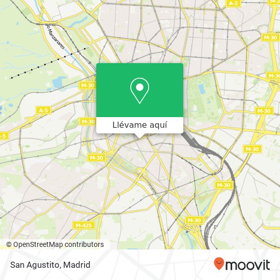 Mapa San Agustito, Calle de Peñuelas, 4 28005 Acacias Madrid