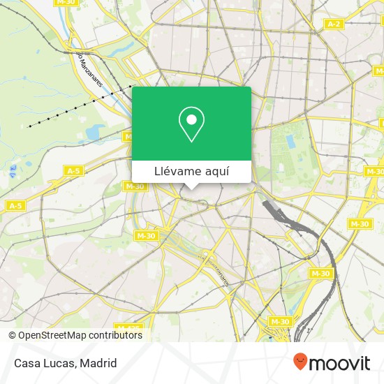 Mapa Casa Lucas, Calle de Carlos Arniches, 21 28005 Embajadores Madrid