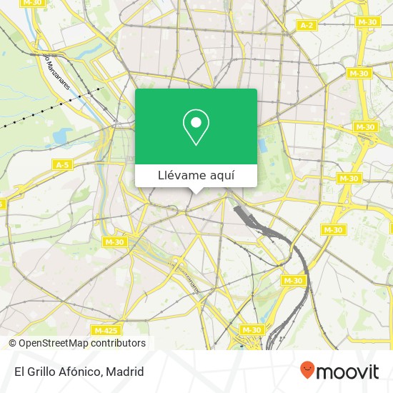 Mapa El Grillo Afónico, Calle de Salitre, 43 28012 Embajadores Madrid