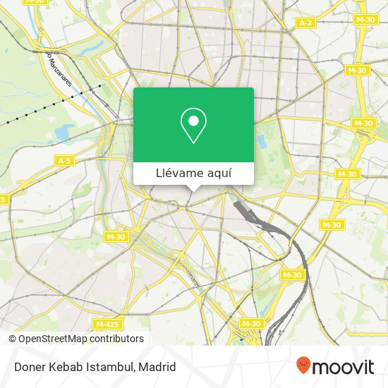 Mapa Doner Kebab Istambul, Calle de Valencia, 14 28012 Embajadores Madrid