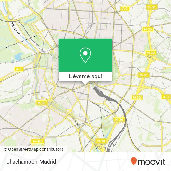 Mapa Chachamoon, Ronda de Atocha, 13 28012 Palos de Moguer Madrid