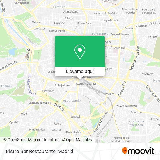Mapa Bistro Bar Restaurante