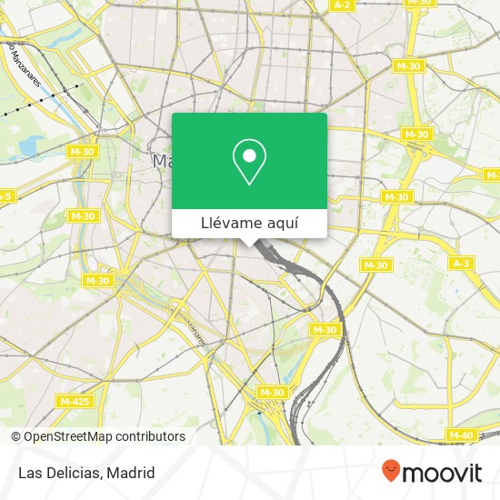 Mapa Las Delicias, Calle de las Delicias, 34 28045 Palos de Moguer Madrid