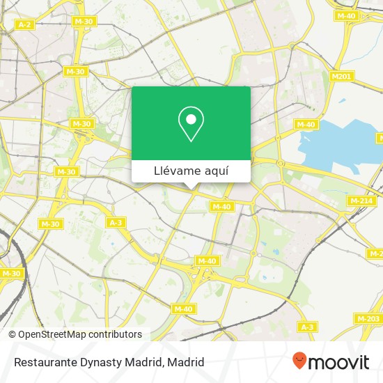 Mapa Restaurante Dynasty Madrid, Avenida del Doctor García Tapia, 155 28030 Marroquina Madrid