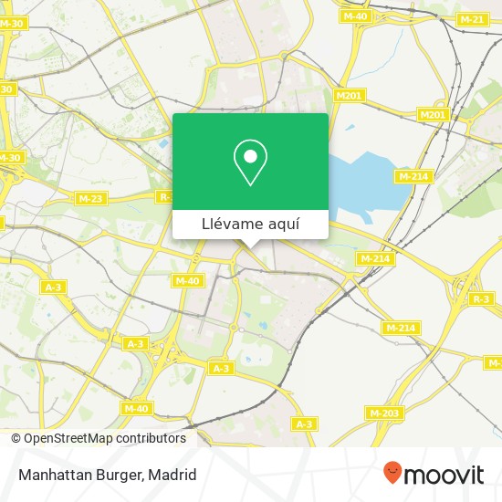 Mapa Manhattan Burger, Avenida de Daroca, 313 28032 Ambroz Madrid