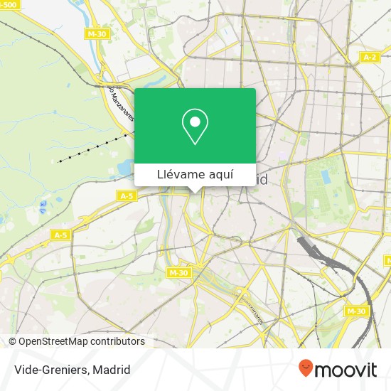 Mapa Vide-Greniers, Calle de Segovia, 31 28005 Palacio Madrid